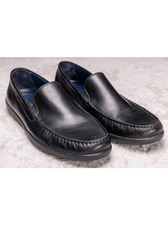 Cole Haan Lovell 2 Black Leather Loafers Grand OS Slip On Mens Size 11